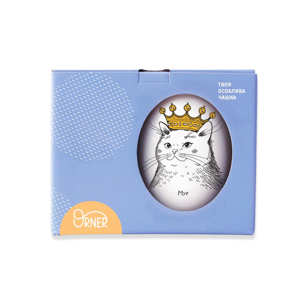 «Чашка Orner Кошка в короне (orner-0649)», бренда Orner - фото №1