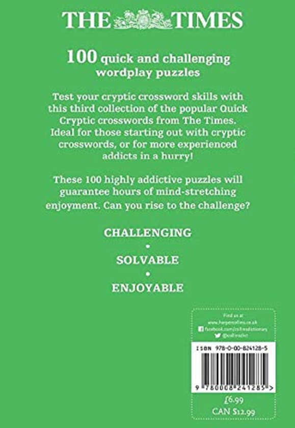 Паперова книга «The Times Quick Cryptic Crossword Book 3 : 100 World-Famous Crossword Puzzles» - фото №1