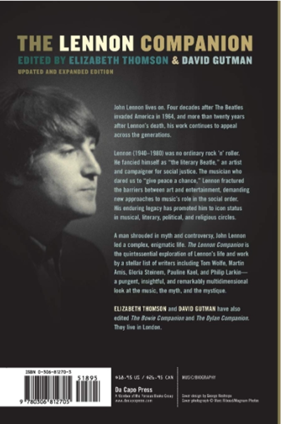 Паперова книга «The Lennon Companion», автор Девід Гутман - фото №1