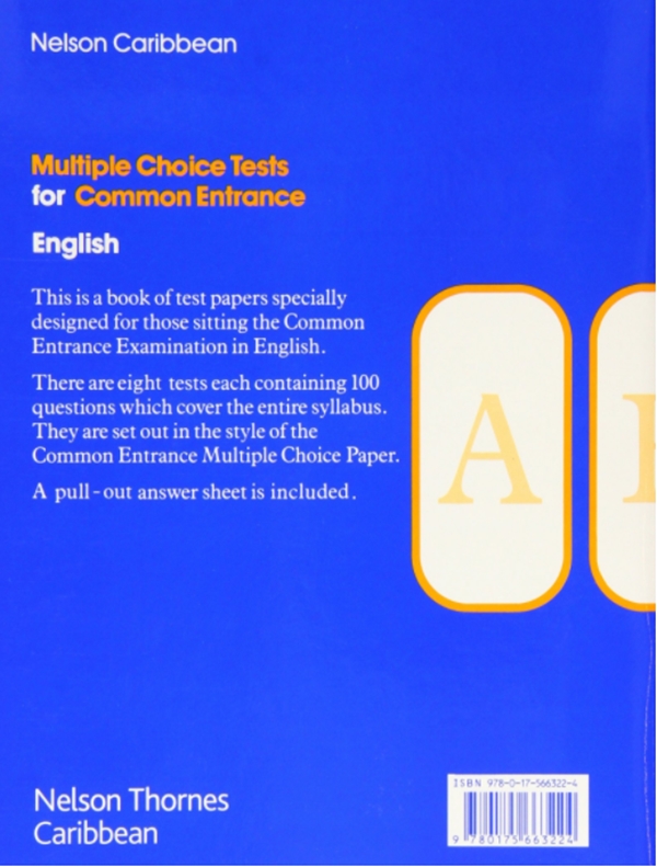 Паперова книга «Multiple Choice Tests for Common Entrance - English», автор Філіс перемагає - фото №1