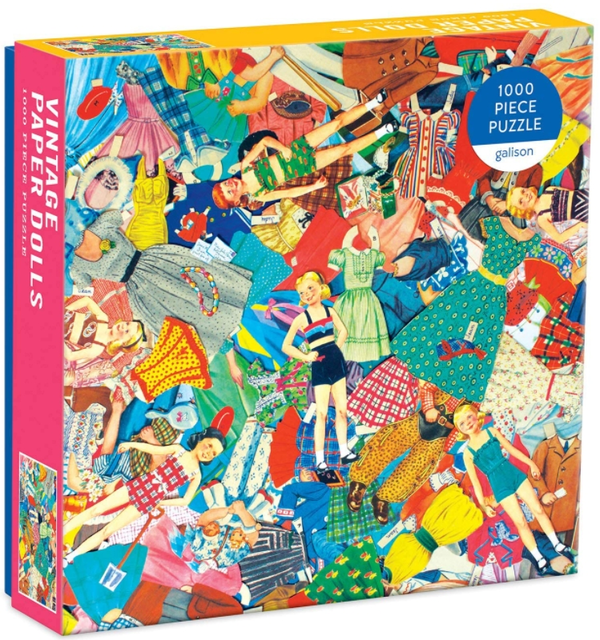 Паперова книга «Vintage Paper Dolls 1000 Piece Puzzle in Square Box» - фото №1