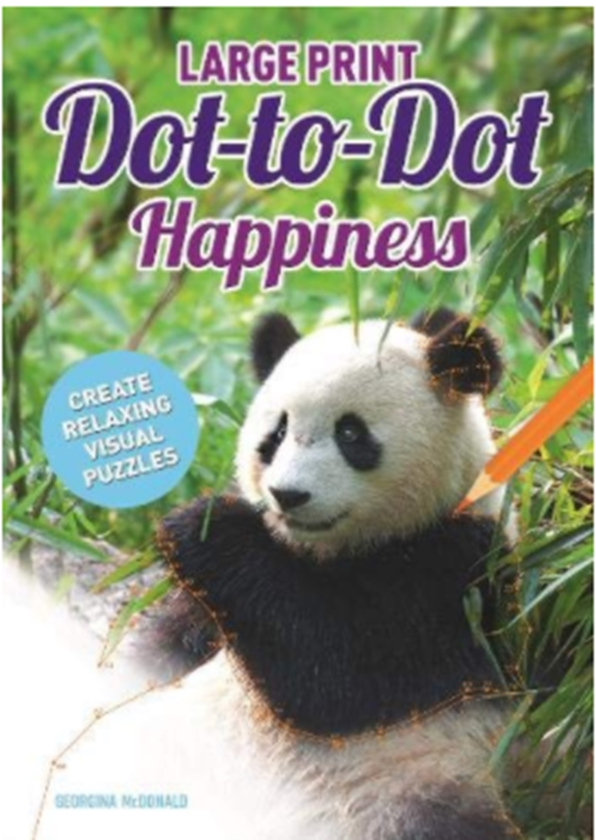 Бумажная книга «Large Print Dot-to-Dot Happiness», автор Джорджина Макдональд - фото №1