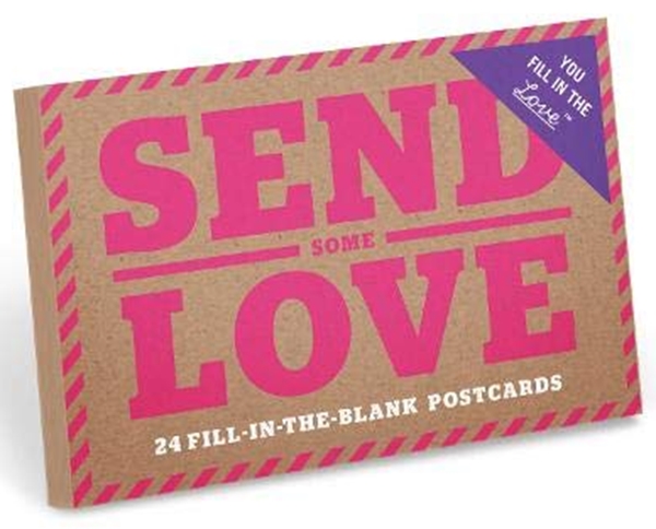 Бумажная книга «Knock Knock Send Some Love Fill in the Love Postcards» - фото №1