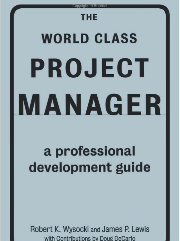 Бумажная книга «The World Class Project Manager : A Professional Development Guide», автор Роберт К. Высоцкий - фото №1