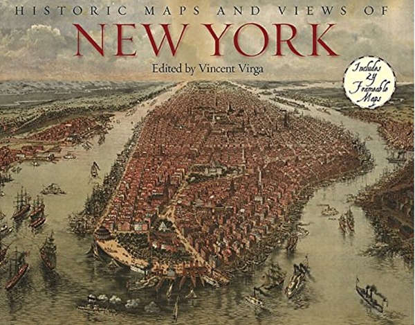 Бумажная книга «Historic Maps And Views Of New York», автор Винсент Вирга - фото №1