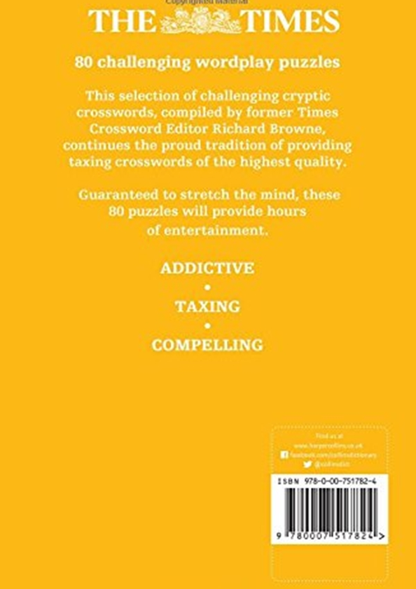 Бумажная книга «The Times Cryptic Crossword Book 18 : 80 World-Famous Crossword Puzzles», автор Ричард Браун - фото №1