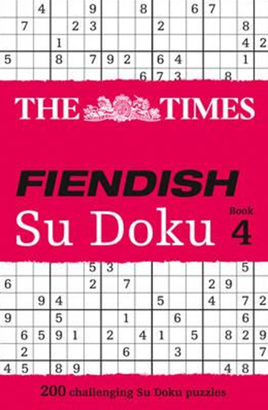 Бумажная книга «The Times Fiendish Su Doku Book 4 : 200 Challenging Puzzles from the Times» - фото №1