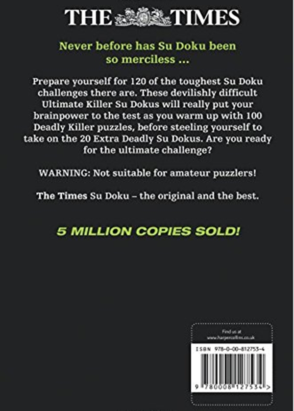 Бумажная книга «The Times Ultimate Killer Su Doku Book 7 : 120 Challenging Puzzles from the Times» - фото №1