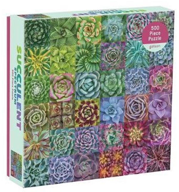 Бумажная книга «Succulent Spectrum 500 Piece Puzzle» - фото №1