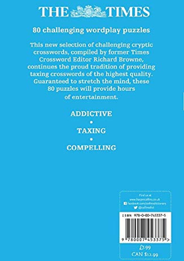Бумажная книга «The Times Cryptic Crossword Book 16 : 80 World-Famous Crossword Puzzles» - фото №1