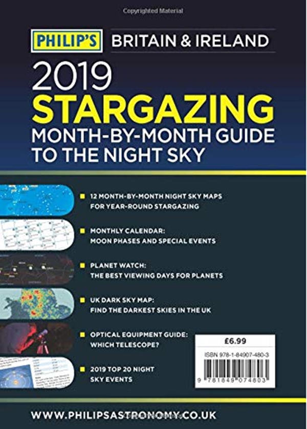 Бумажная книга «Philip's 2019 Stargazing Month-by-Month Guide to the Night Sky Britain & Ireland» - фото №1