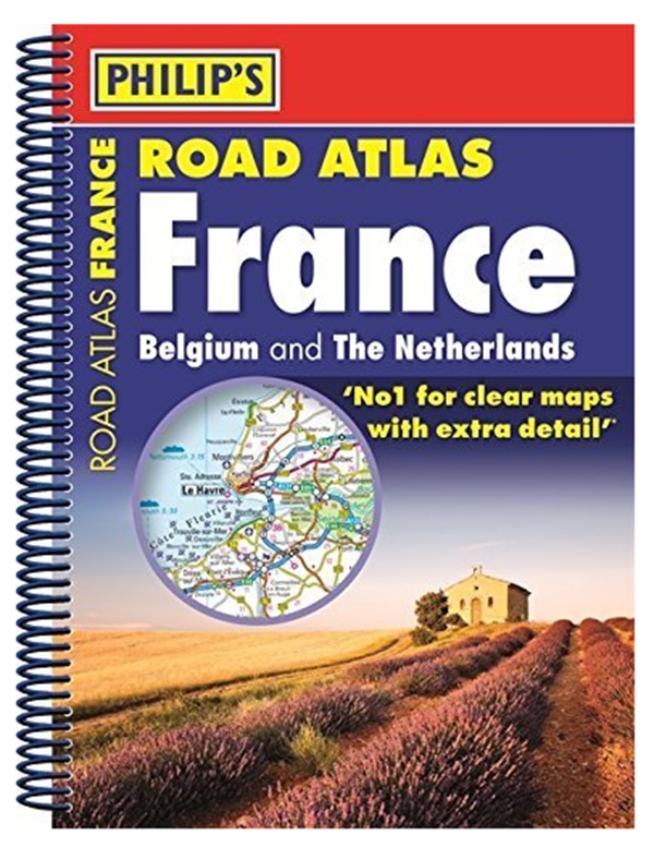 Бумажная книга «Philip's Road Atlas France, Belgium and The Netherlands : Spiral A5» - фото №1
