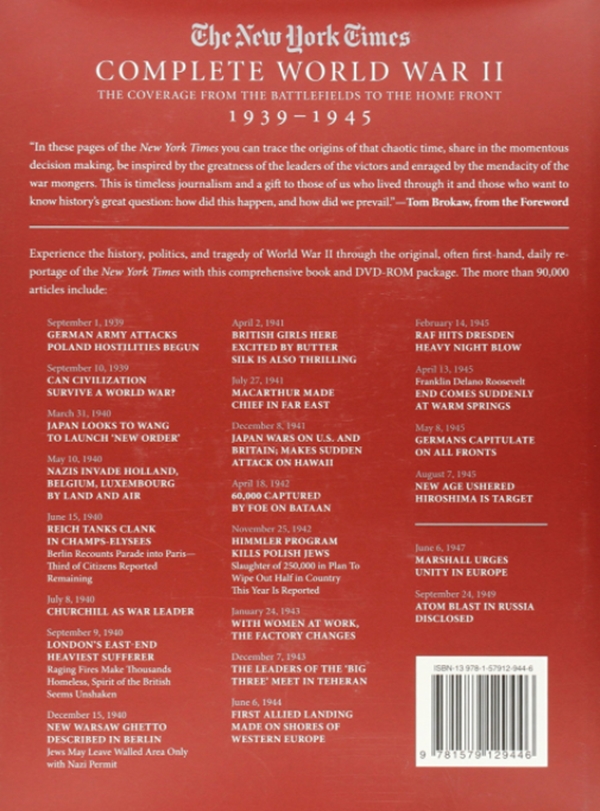 Бумажная книга «The New York Times Complete World War II : The Coverage of the Entire Conflict», автор Ричард Овери - фото №1
