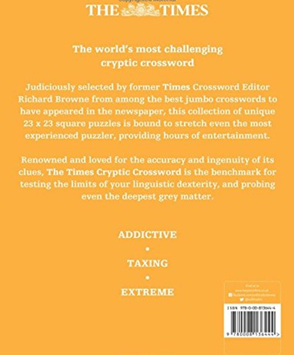 Паперова книга «The Times Jumbo Cryptic Crossword Book 15 : 50 World-Famous Crossword Puzzles» - фото №1