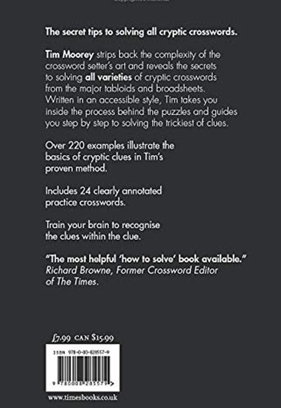 Бумажная книга «The Times How to Crack Cryptic Crosswords» - фото №1