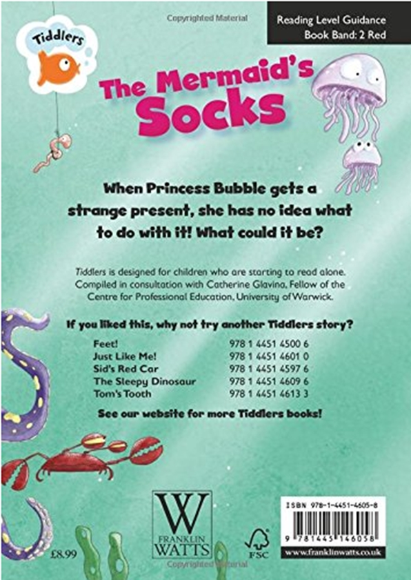 Паперова книга «Tiddlers: The Mermaid's Socks», автор Клер Де Марко - фото №1