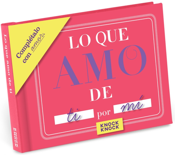 Бумажная книга «Knock Knock Lo Que Amo De Ti Fill in the Love Journal» - фото №1