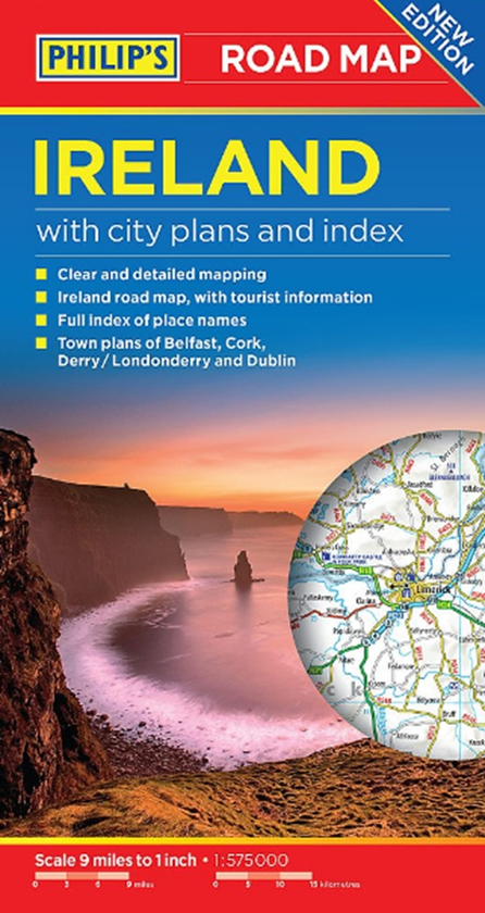 Бумажная книга «Philip's Ireland Road Map» - фото №1