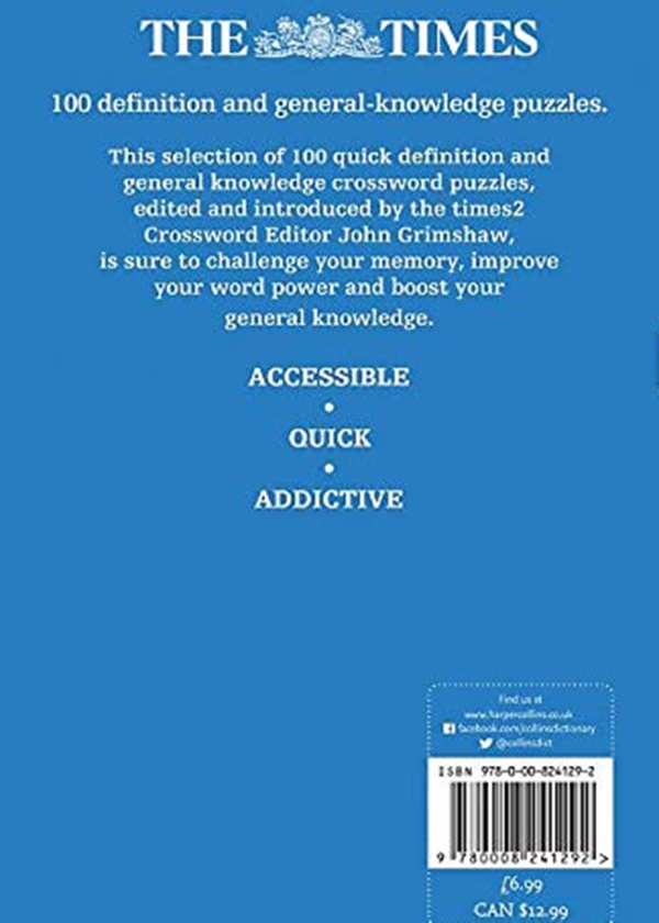 Бумажная книга «The Times Quick Crossword Book 22 : 100 World-Famous Crossword Puzzles from the Times2» - фото №1