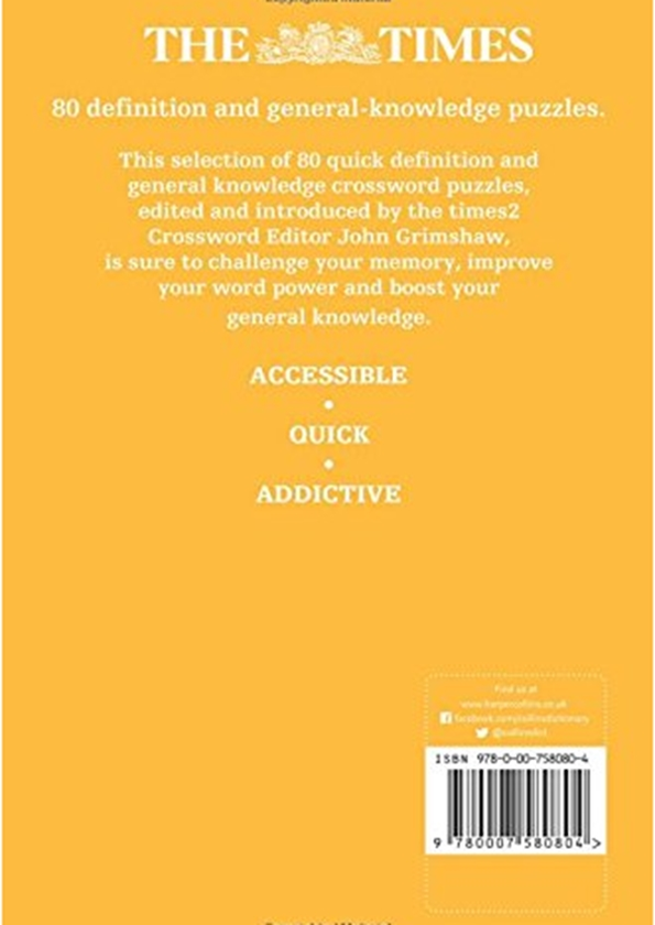 Бумажная книга «The Times Quick Crossword Book 19 : 80 World-Famous Crossword Puzzles from the Times2», автор Джон Гримшоу - фото №1