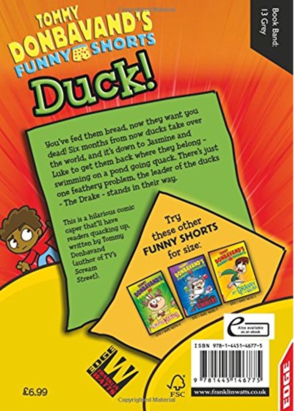 Паперова книга «EDGE: Tommy Donbavand's Funny Shorts: Duck!», автор Томмі Донбаванд - фото №1