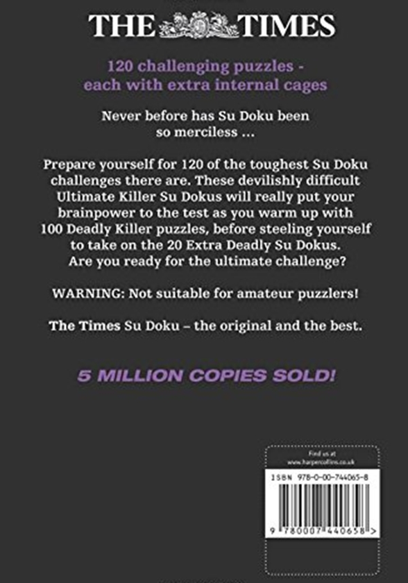 Бумажная книга «The Times Ultimate Killer Su Doku Book 3 : 120 Challenging Puzzles from the Times» - фото №1