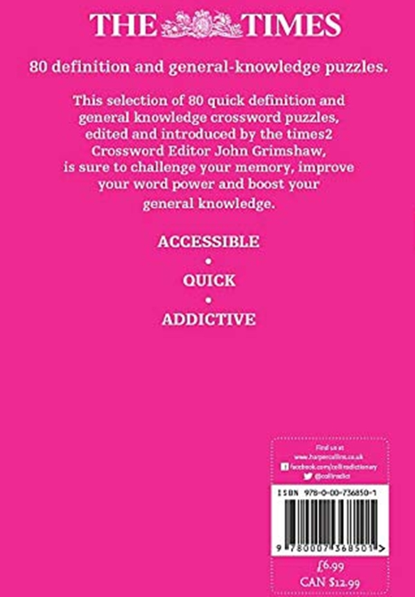 Бумажная книга «The Times Quick Crossword Book 15 : 80 World-Famous Crossword Puzzles from the Times2», автор Джон Гримшоу - фото №1