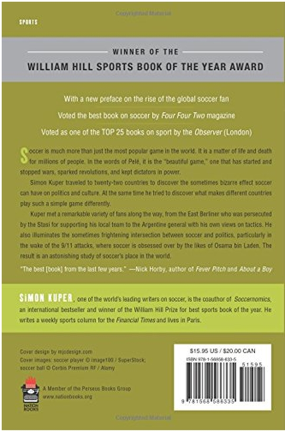 Паперова книга «Soccer Against the Enemy : How the World's Most Popular Sport Starts and Fuels Revolutions and Keeps Dictators in Power», автор Саймон Купер - фото №1