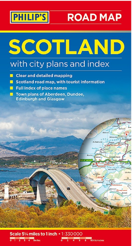 Бумажная книга «Philip's Scotland Road Map» - фото №1