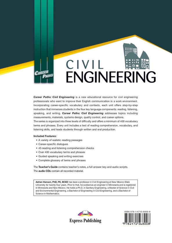 Бумажная книга «Career Paths. Civil Engineering. Student's Book (with Digibooks App)», авторов Эдриан Хэнсон, Дженни Дули - фото №1