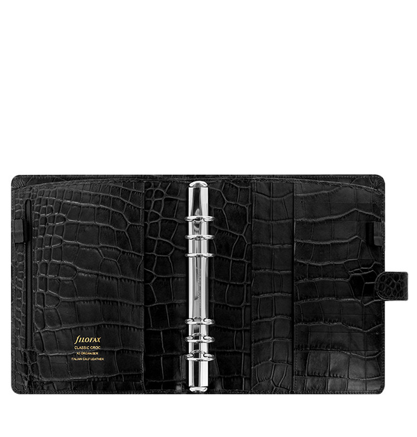  «Органайзер Filofax Classic Croc A5 Ebony (17-026071)», бренда Filofax - фото №1