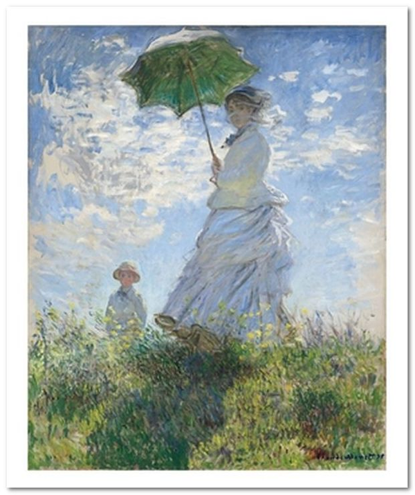 «Открытка Claude Monet - Woman with a Parasol (CM03)», бренда Artistic Card - фото №1