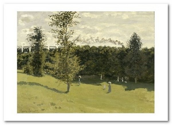 «Открытка Claude Monet - Train in the Countryside (CM102)», бренда Artistic Card - фото №1