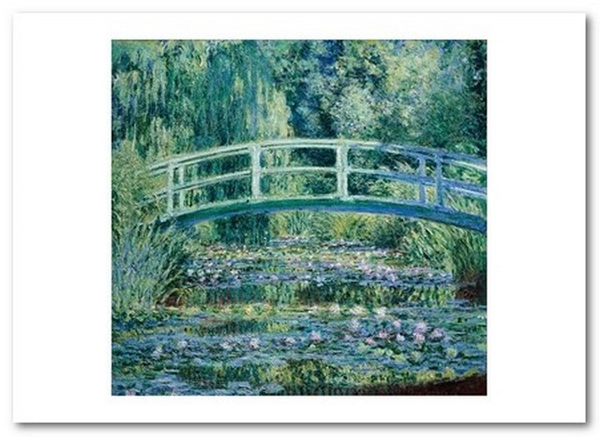 «Открытка Claude Monet - Water Lilies and Japanese Bridge (CM109)», бренда Artistic Card - фото №1