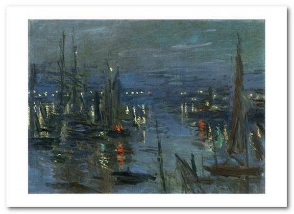  «Открытка Claude Monet - The Port of Le Havre, Night Effect (CM111)», бренда Artistic Card - фото №1