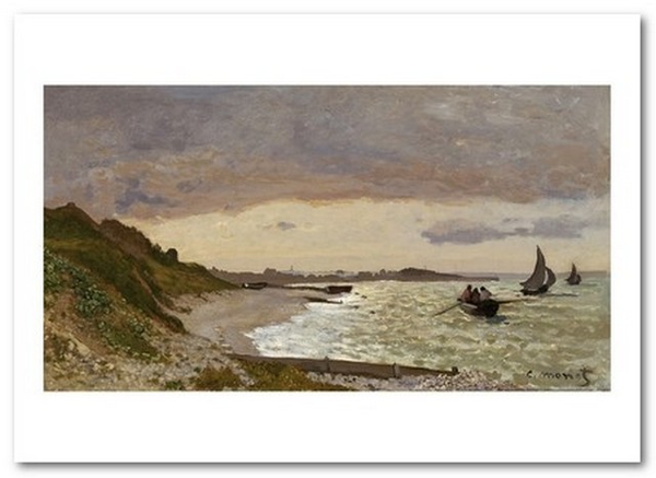 «Открытка Claude Monet - The Seashore at Sainte-Adresse (CM119)», бренда Artistic Card - фото №1
