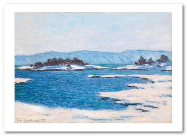  «Открытка Claude Monet - On the Bank of Christiania Fjord (CM130)», бренда Artistic Card - фото №1