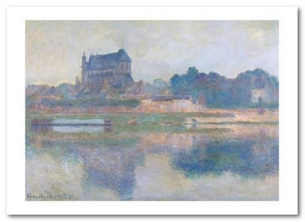 «Открытка Claude Monet - Vernon Church in Fog (CM132)», бренда Artistic Card - фото №1