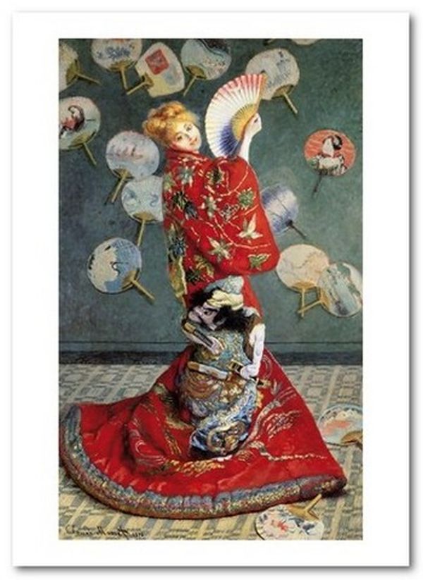  «Открытка Claude Monet - Camille Monet in Japanese Costume (CM136)», бренда Artistic Card - фото №1