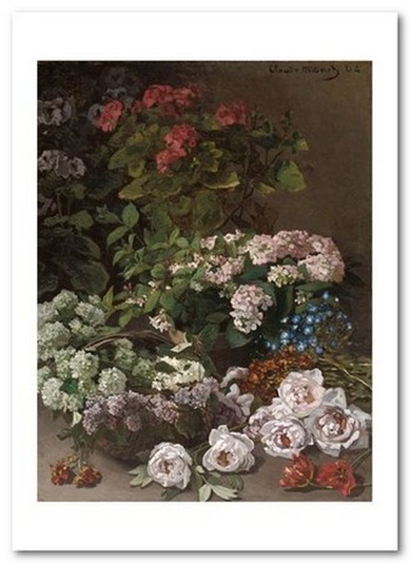 «Открытка Claude Monet - Spring Flowers (CM137)», бренда Artistic Card - фото №1