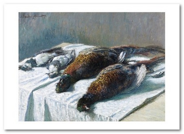  «Открытка Claude Monet - Still Life with Pheasants and Plovers (CM138)», бренда Artistic Card - фото №1