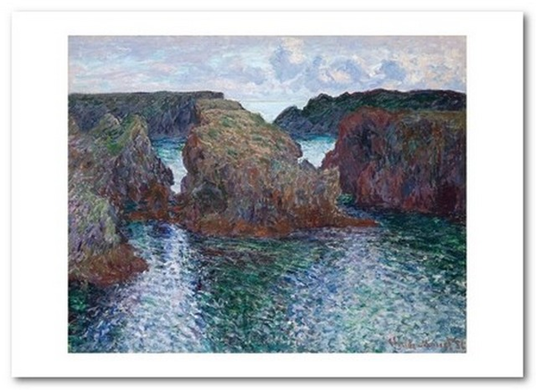 «Открытка Claude Monet - Rocks at Port-Goulphar, Belle-Île (CM147)», бренда Artistic Card - фото №1