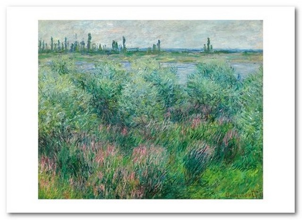 «Открытка Claude Monet - Banks of the Seine, Vétheuil (CM160)», бренда Artistic Card - фото №1