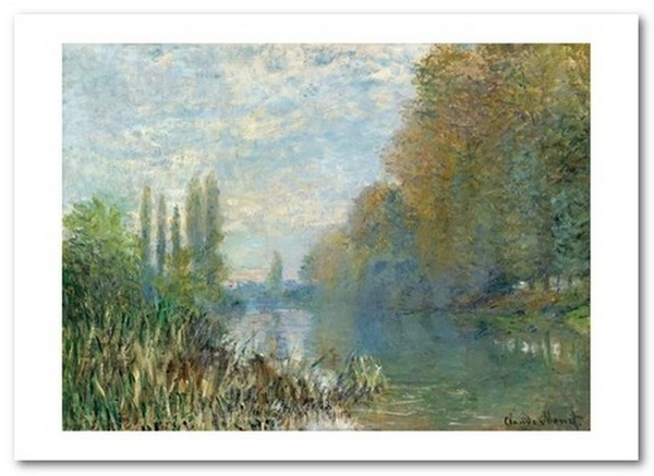 «Открытка Claude Monet - Banks of the Seine in Autumn (CM161)», бренда Artistic Card - фото №1