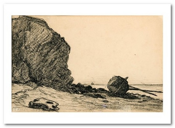  «Открытка Claude Monet - Cliffs and Sea, Sainte-Adresse (CM177)», бренда Artistic Card - фото №1