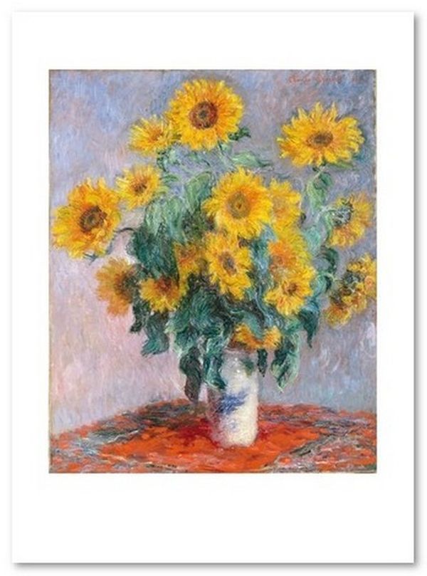 «Открытка Claude Monet - Bouquet of Sunflowers (CM184)», бренда Artistic Card - фото №1