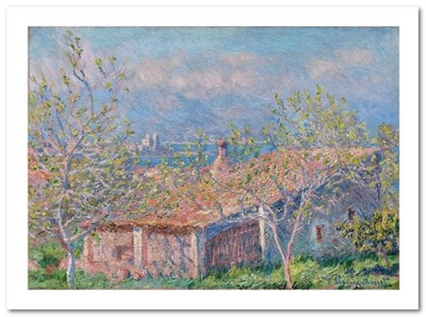  «Открытка Claude Monet - Gardener’s House at Antibes (CM23)», бренда Artistic Card - фото №1