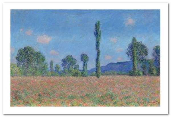 «Открытка Claude Monet - Poppy Field (CM27)», бренда Artistic Card - фото №1