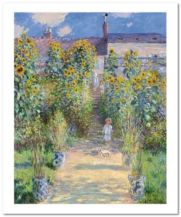 «Открытка Claude Monet - The Artist's Garden at Vetheuil (CM32)», бренда Artistic Card - фото №1