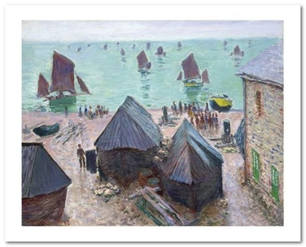 «Открытка Claude Monet - The Departure of the Boats, Etretat (CM35)», бренда Artistic Card - фото №1